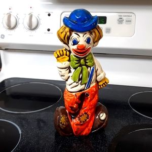 Old Vintage Lego Japan Clown Coin Bank